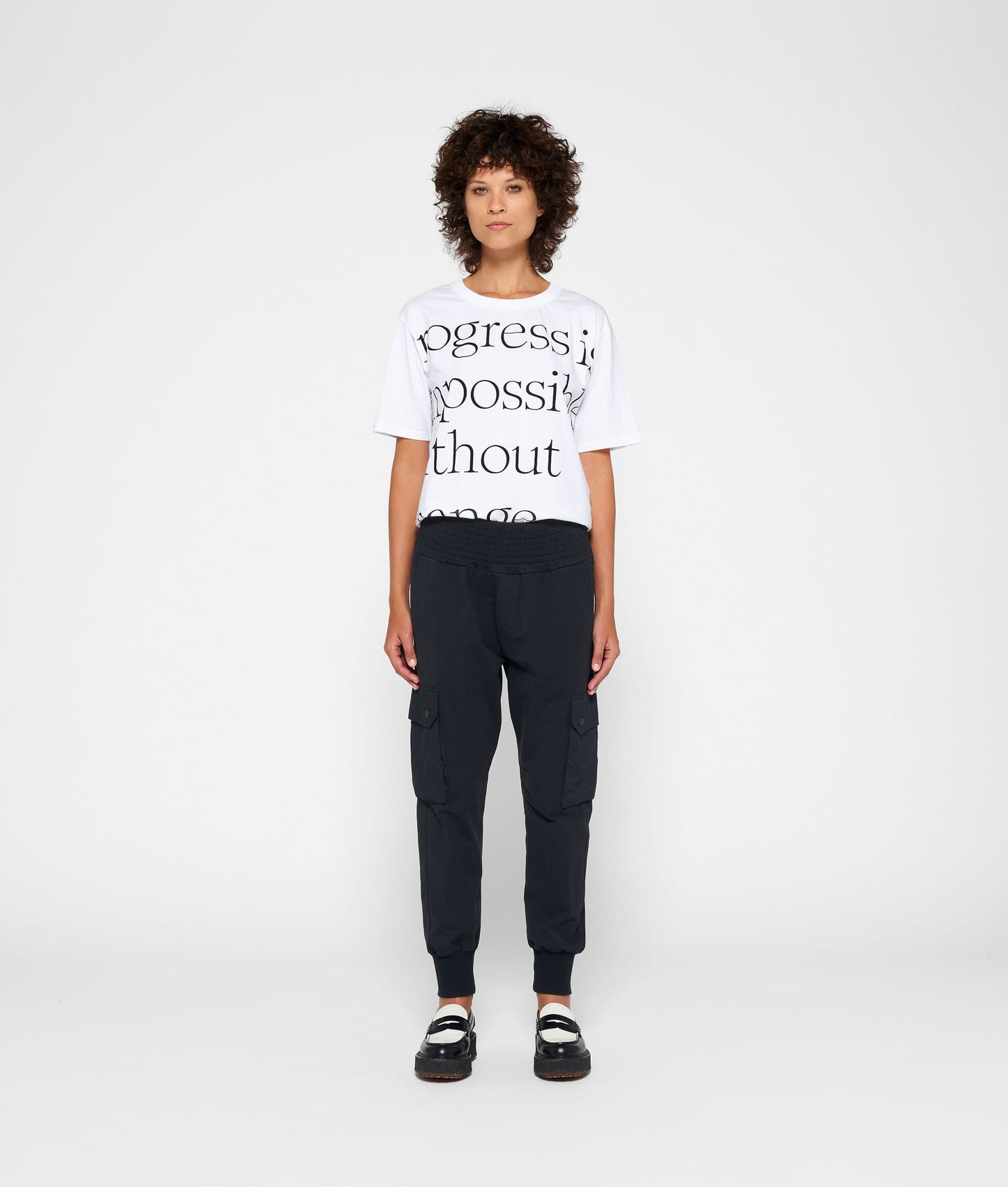 10DAYS BLACK CARGO PANTS