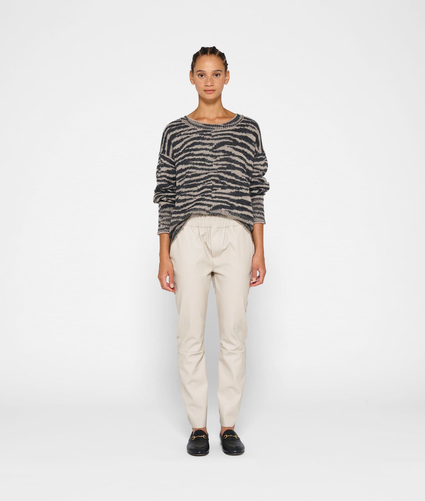 PANTALONS JOGGER CROPPED ASPECTE PELL DE 10DAYS