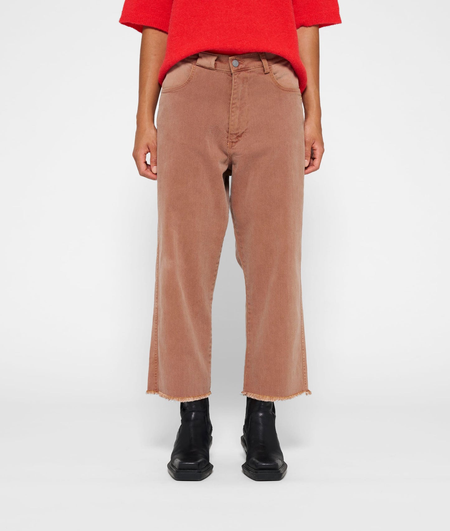 10DAYS RELAXED CROPPED PANTS