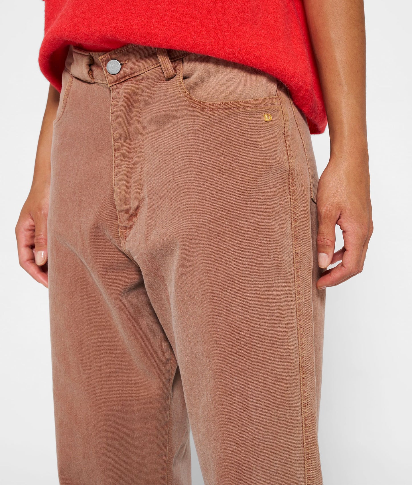 10DAYS RELAXED CROPPED PANTS