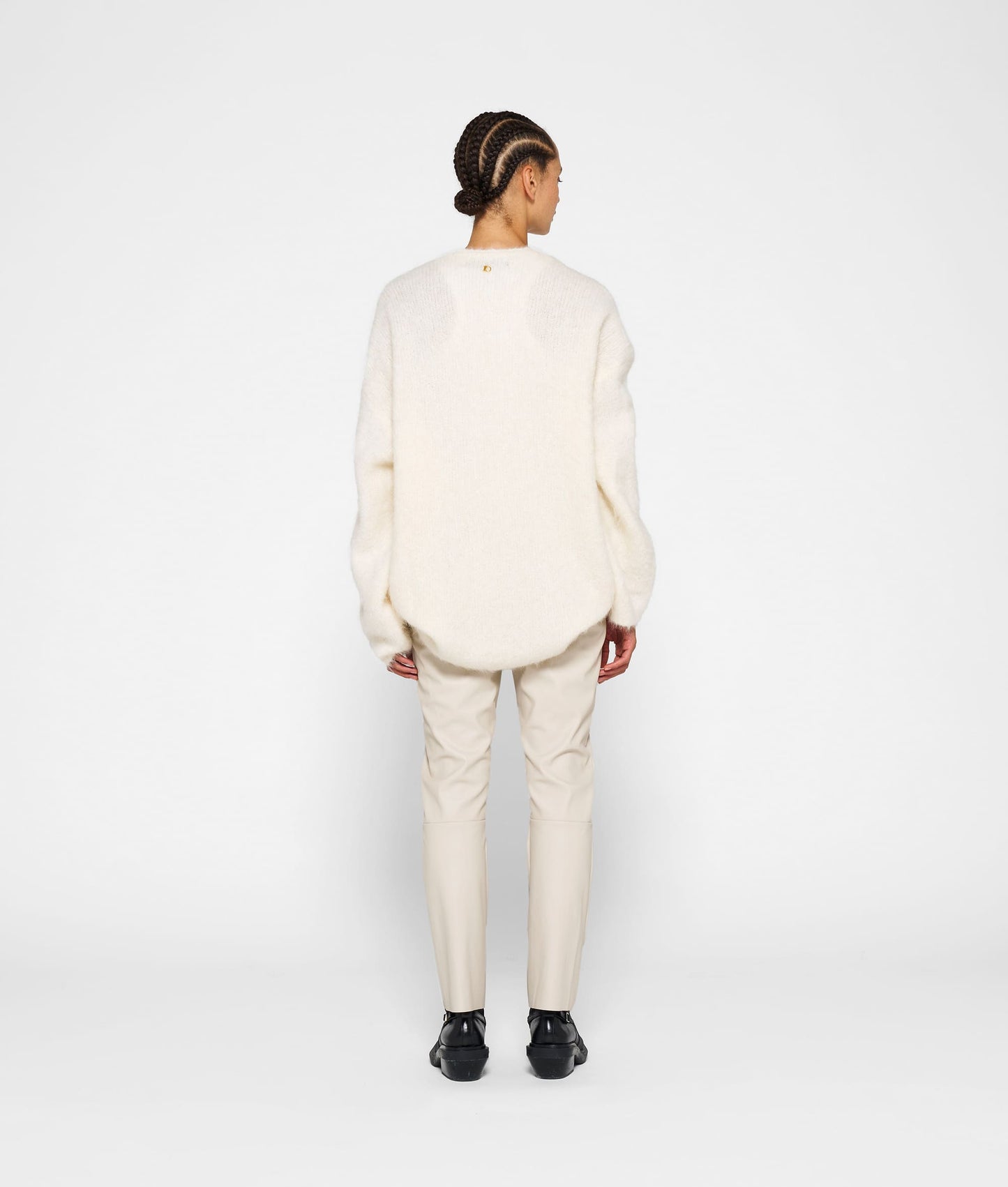 10DAYS OVERSIZED FURRY KNIT SWEATER