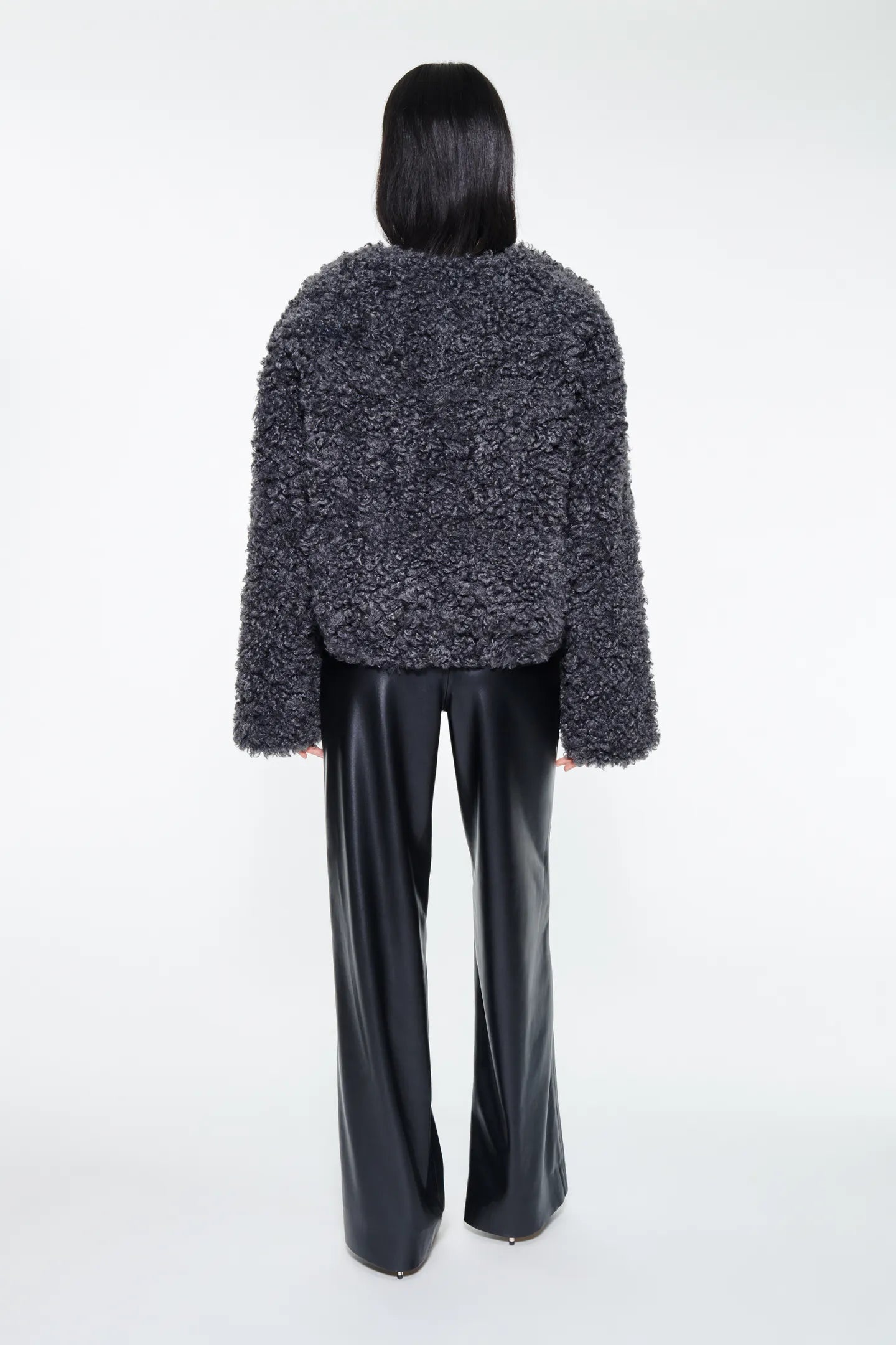 JAQUETA CURTA REVERSIBLE GRIS DE STAND STUDIO