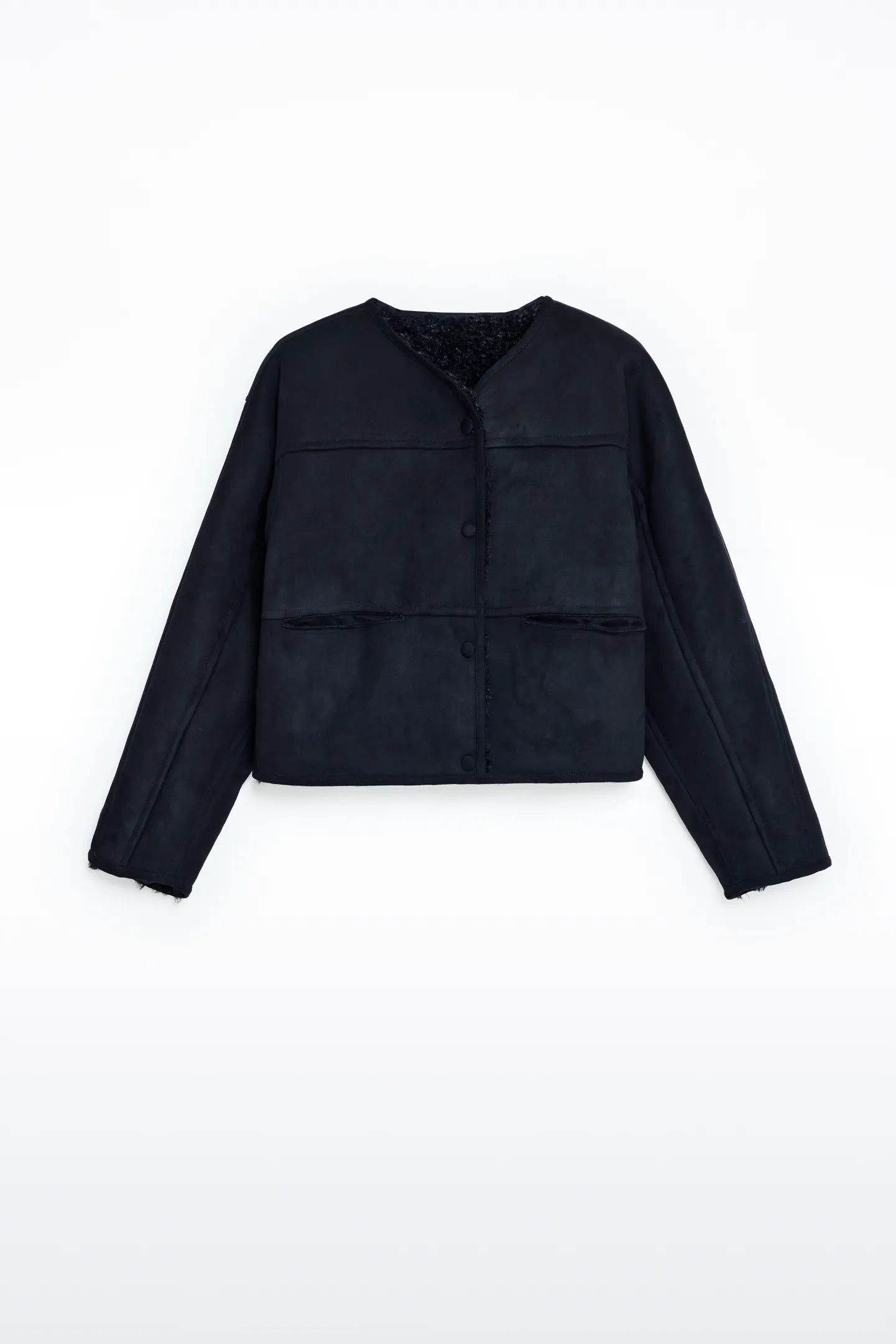 JAQUETA CURTA REVERSIBLE GRIS DE STAND STUDIO