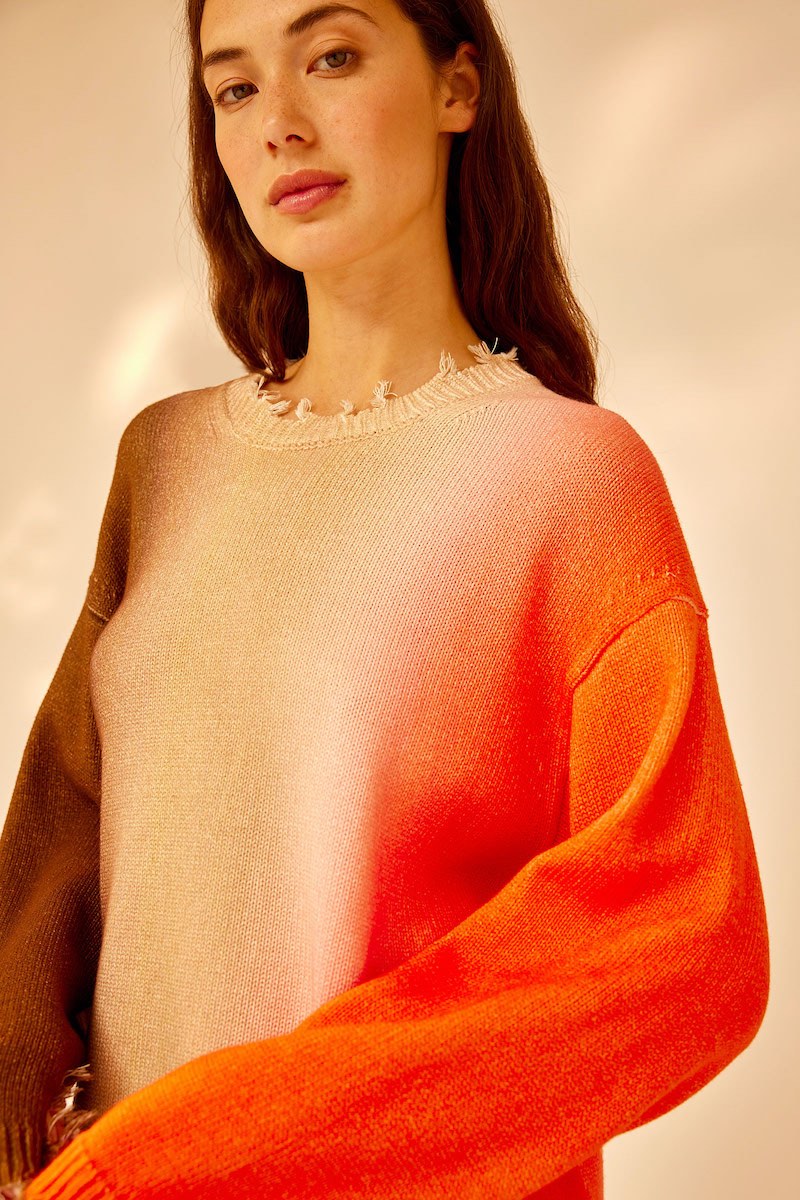 JERSEY DE COLL RODÓ AMB ESTAMPAT OMBREJAT DE SEMICOUTURE