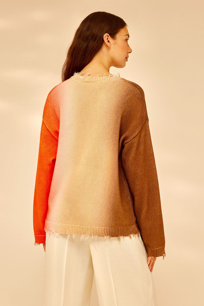 JERSEY DE COLL RODÓ AMB ESTAMPAT OMBREJAT DE SEMICOUTURE