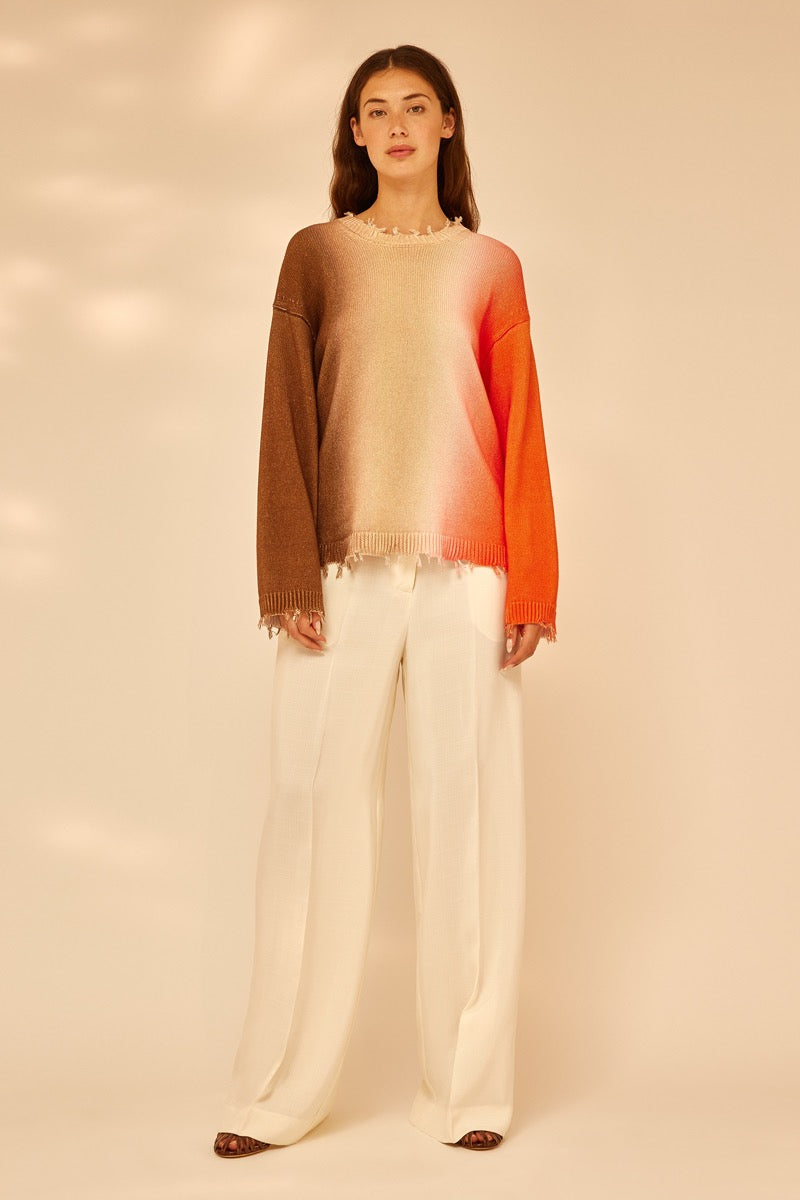 JERSEY DE COLL RODÓ AMB ESTAMPAT OMBREJAT DE SEMICOUTURE