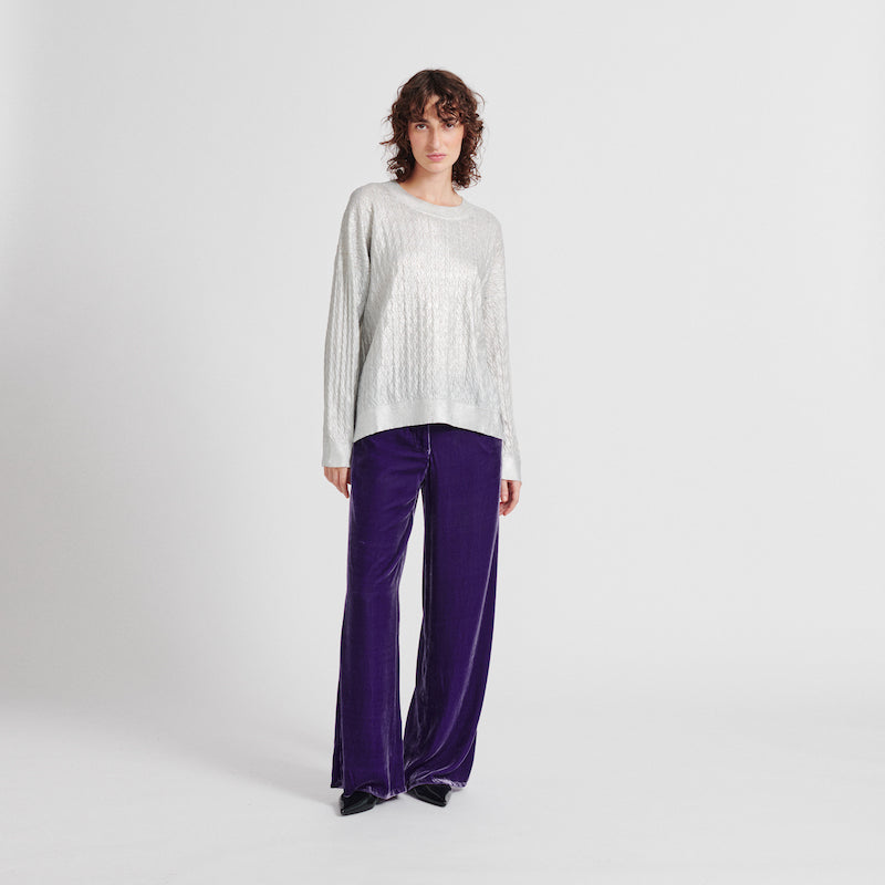 LEBOR GABALA FINE KNIT LARGE SWEATER