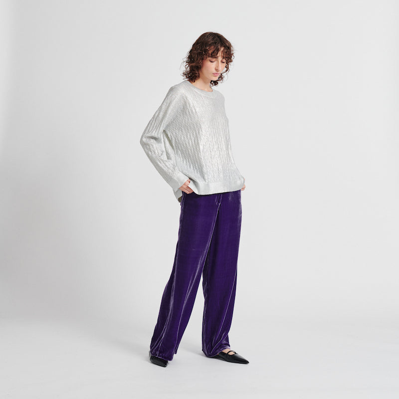 LEBOR GABALA FINE KNIT LARGE SWEATER