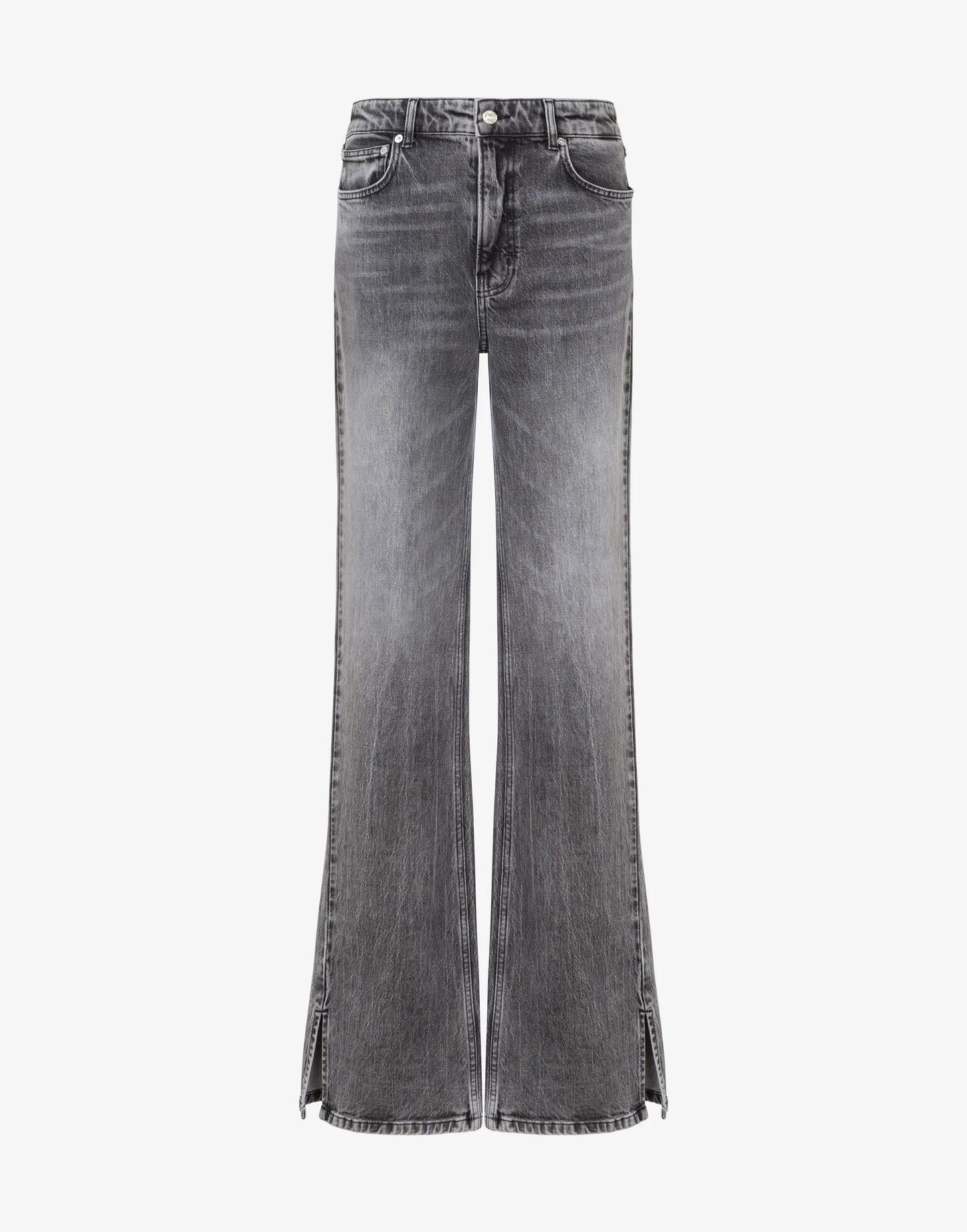 PANTALONES ACAMPANADOS DENIM GRISES DE MOSCHINO JEANS