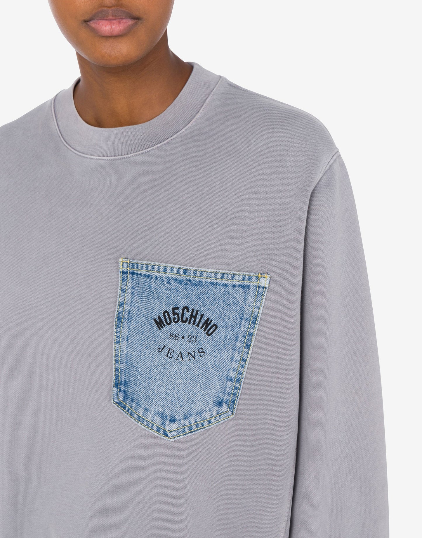 SUDADERA DE ALGODÓN DE MOSCHINO JEANS