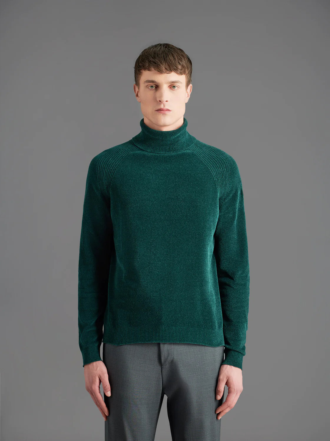 RRD VELVET HIGH NECK KNIT SWEATER