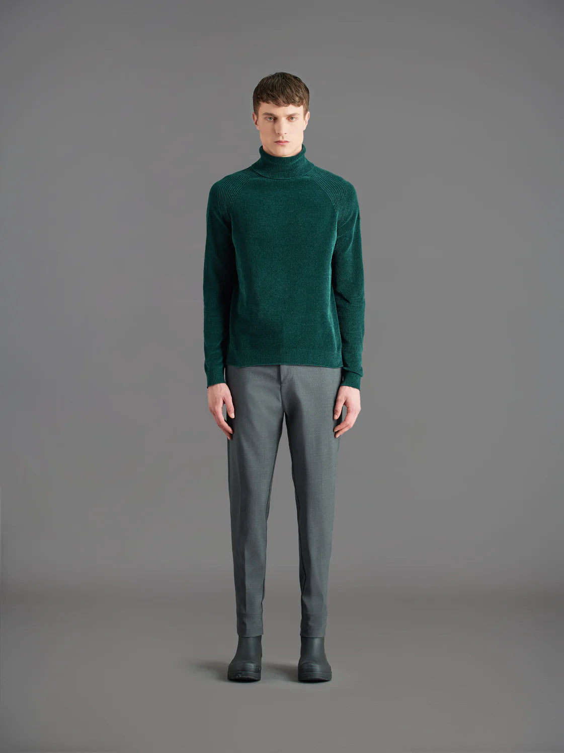 RRD VELVET HIGH NECK KNIT SWEATER