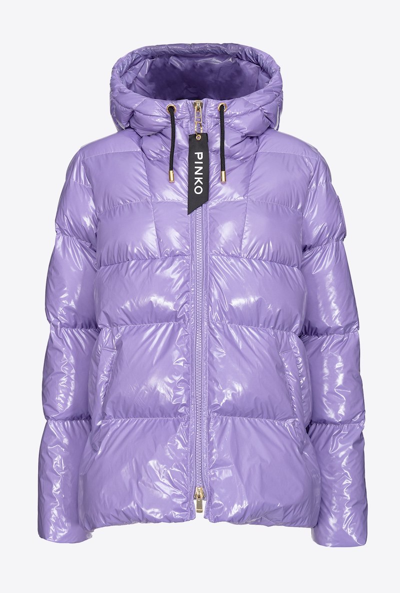 ABRIGO ACOLCHADO DE NAILON CRISTAL DE PINKO