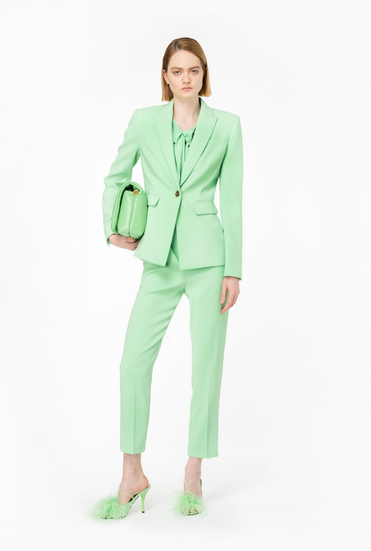 BLAZER ELÀSTIC DE BOTONADURA SENZILLA DE PINKO