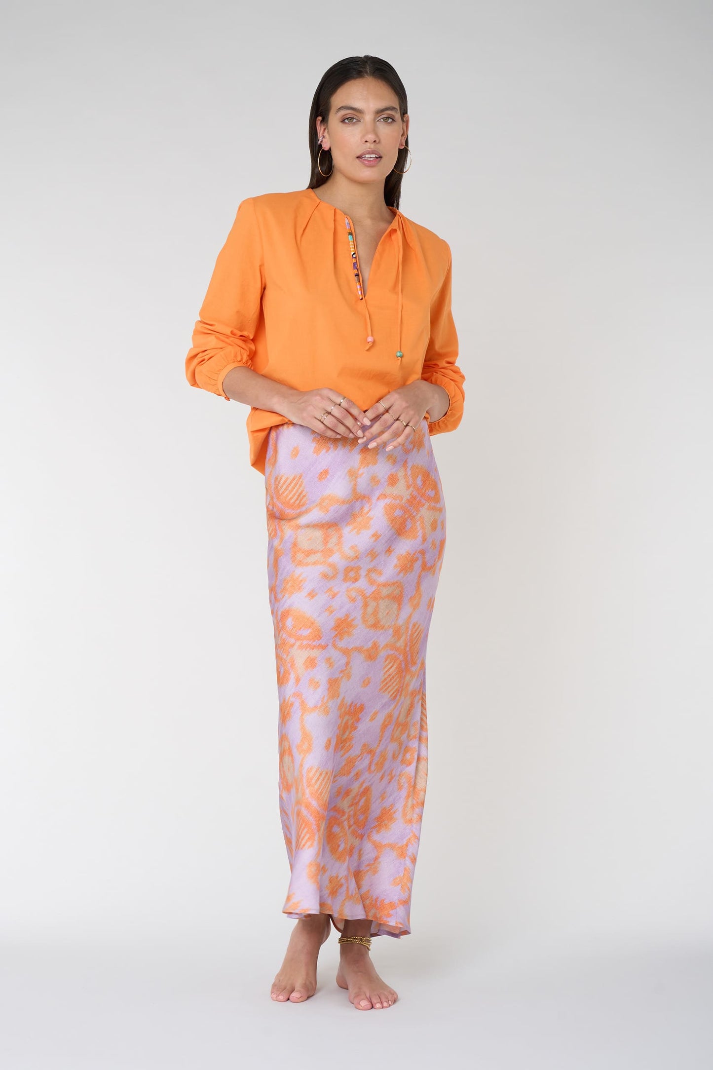 CAMISA AMB DETALLS ÈTNICS DE BASSAR DELUXE