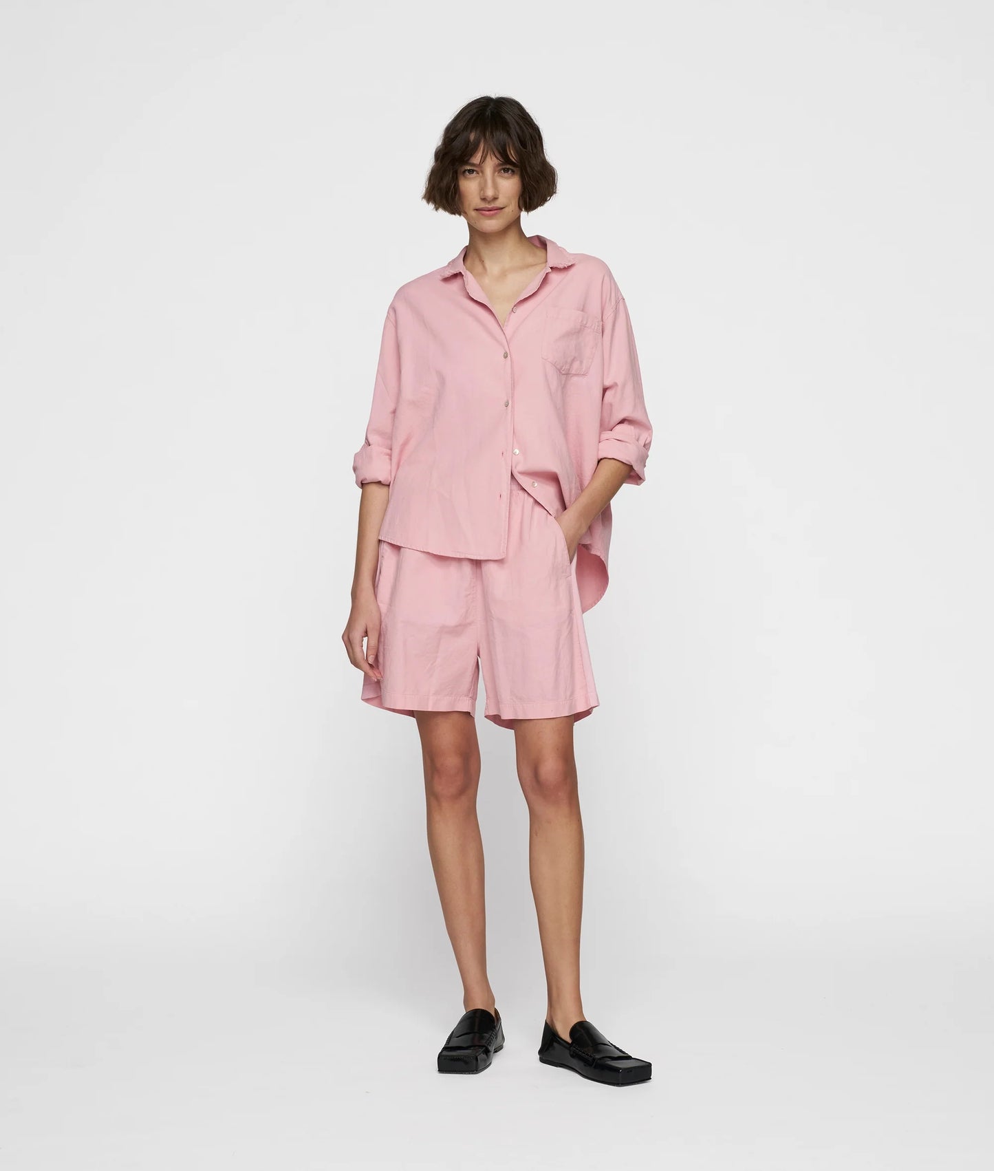 CAMISA DE ALGODÓN COLOR ROSA DE 10DAYS