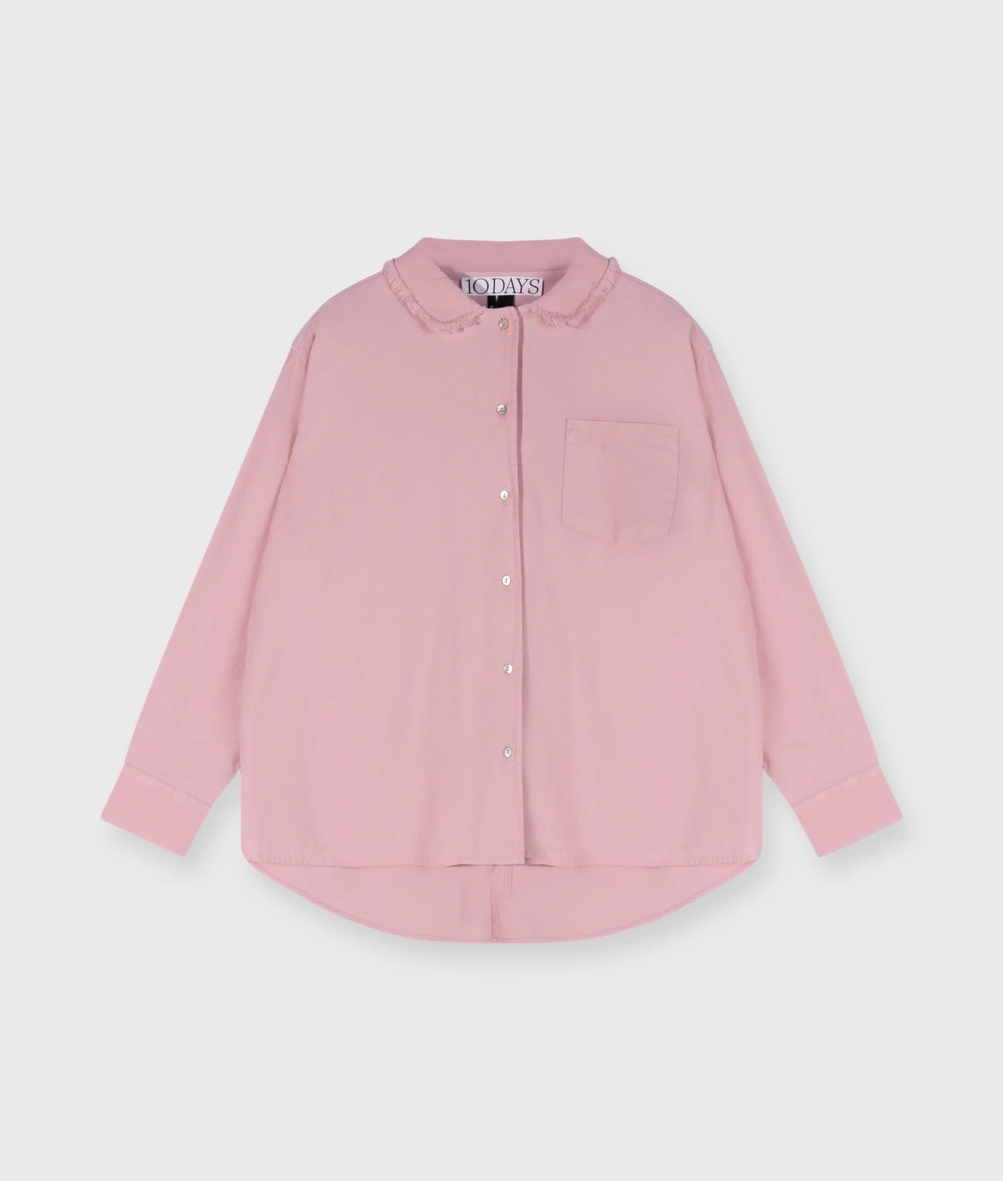 CAMISA DE ALGODÓN COLOR ROSA DE 10DAYS