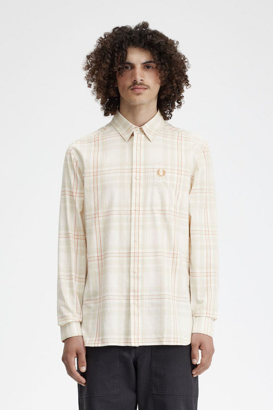 CAMISSA DE SARGA A QUADRES ESCOCESSOS DE FRED PERRY