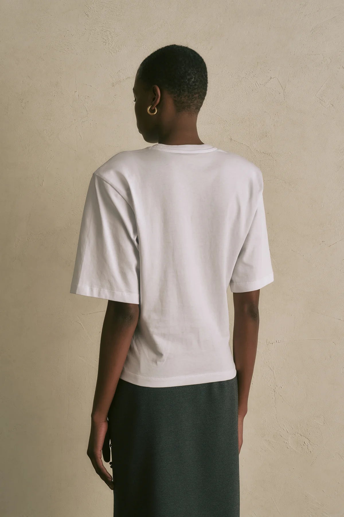 CAMISETA DE ALGODÓN DE SEMICOUTURE