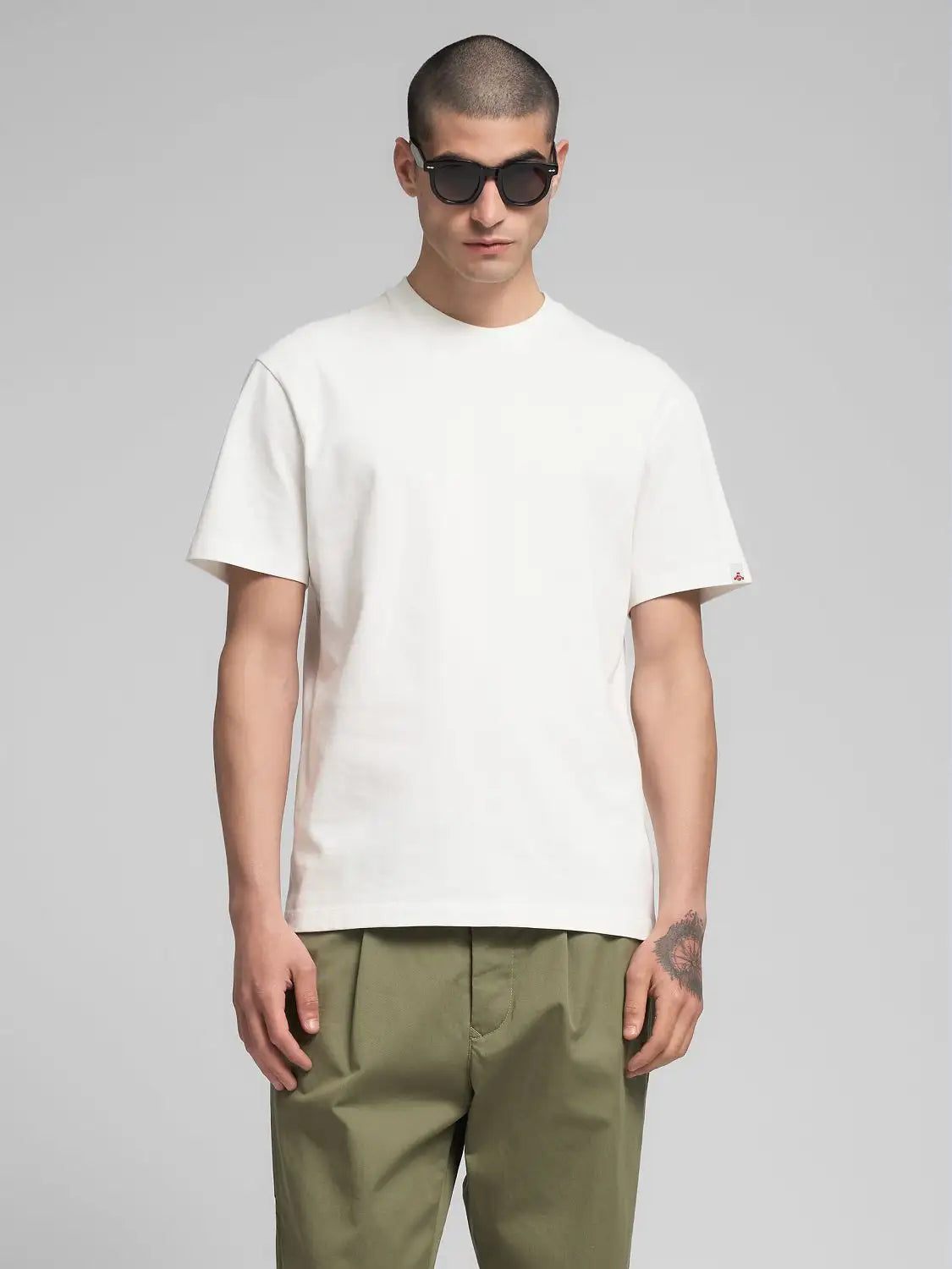 CAMISETA DE PUNTO CON CUELLO REDONDO DE REPLAY