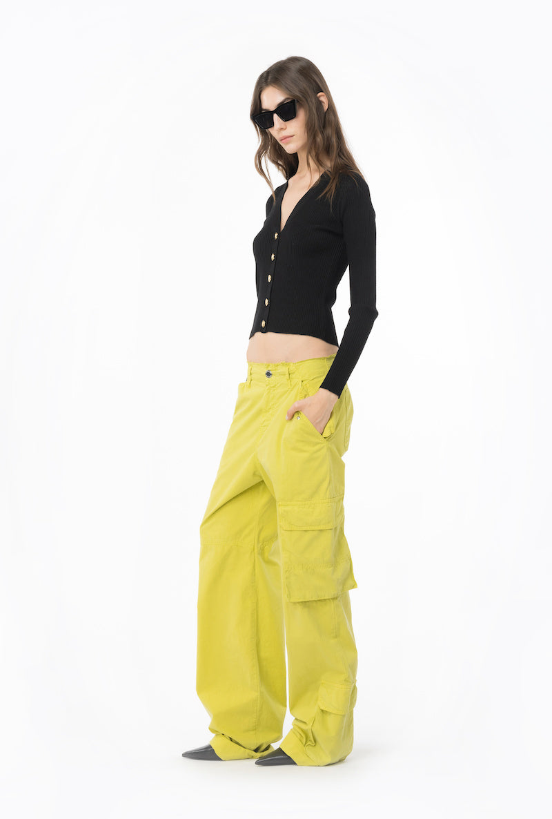 CÁRDIGAN DE LANA CON LOGOTIPO DE PINKO