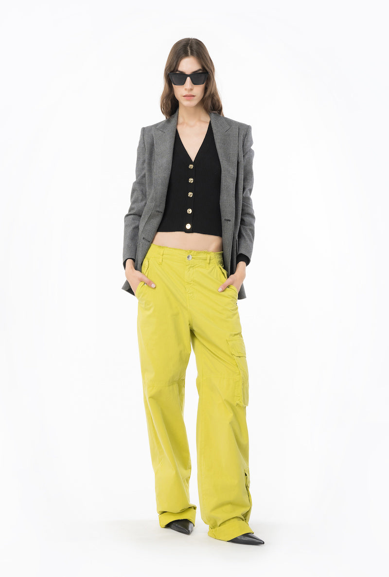 CÁRDIGAN DE LANA CON LOGOTIPO DE PINKO