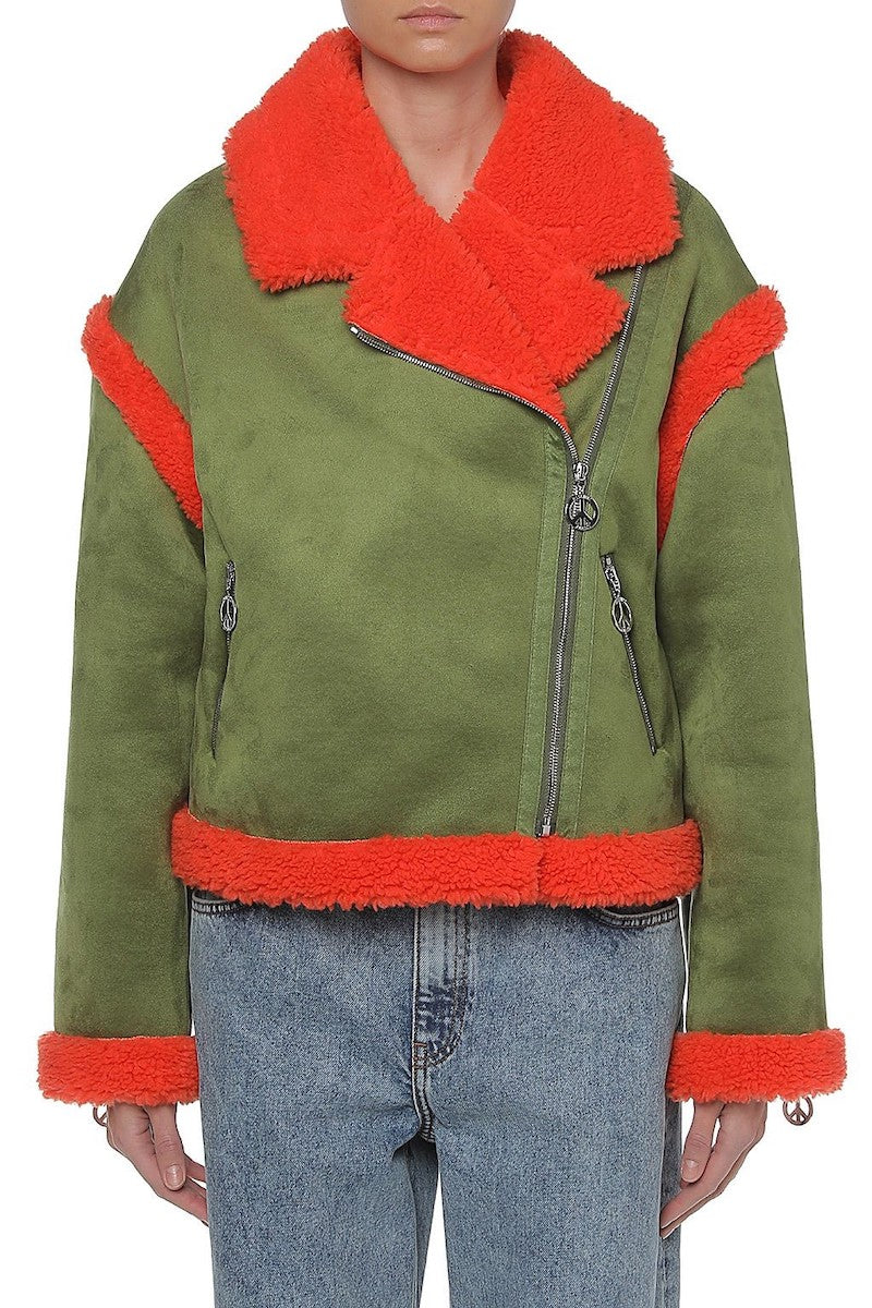 CHAQUETA DE TERCIOPELO 'PEACE SYMBOL' DE MOSCHINO JEANS