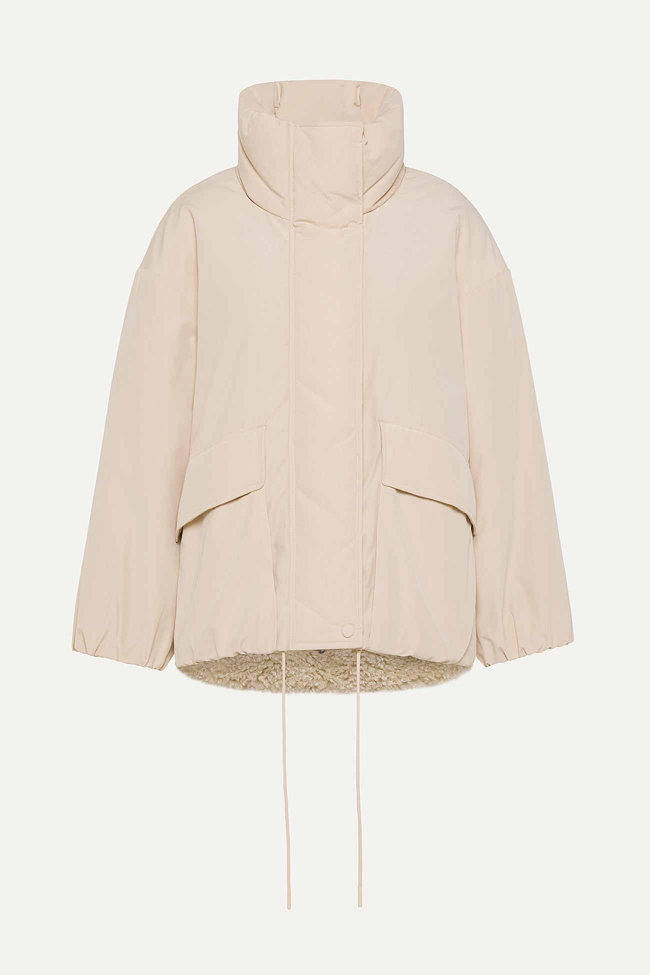 JAQUETA REVERSIBLE DE PELL SINTÈTICA I COTÓ D'OOFWEAR