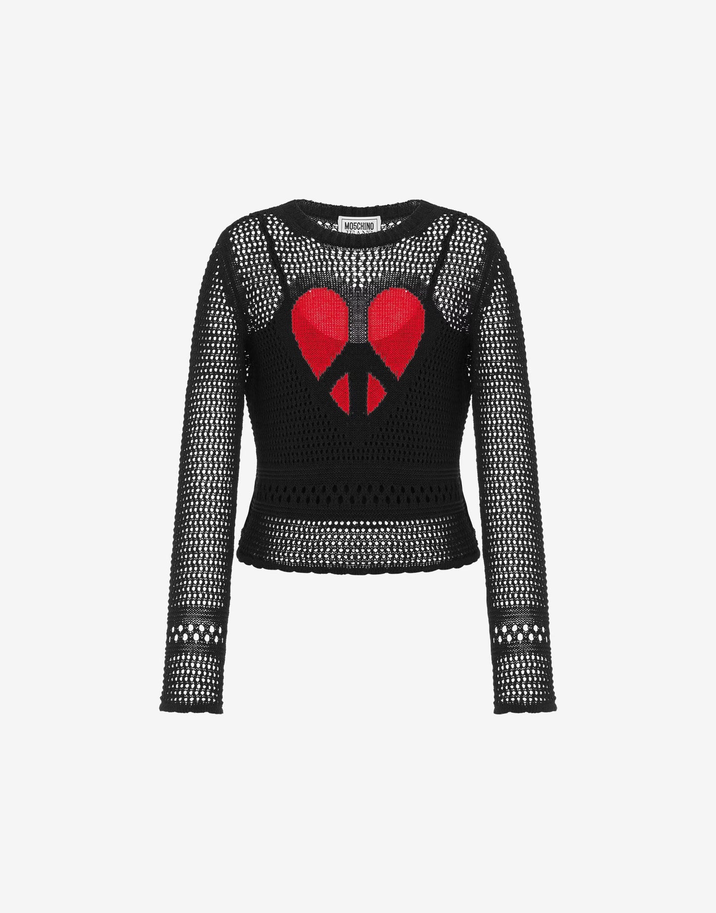 JERSEY DE PUNT PERFORAT PEACE & LOVE DE MOSCHINO JEANS