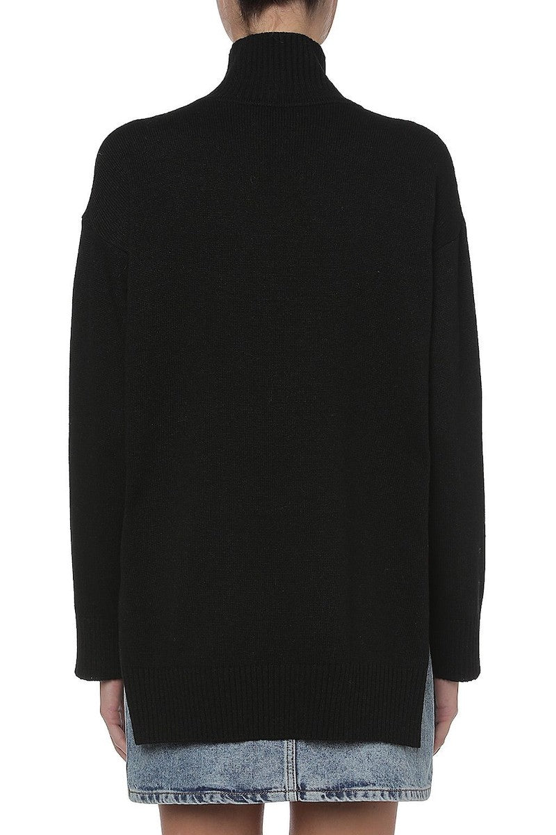 MOSCHINO JEANS 'PEACE SYMBOL' WOOL AND CASHMERE SWEATER