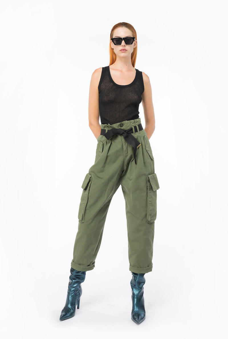 PANTALONS CÀRREC OVERSIZE DE PINKO