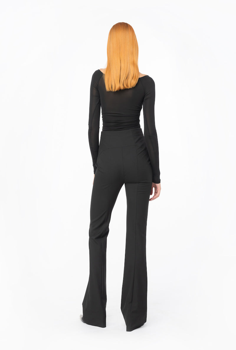 PANTALONES CON CINTURÓN PIERCING DE PINKO