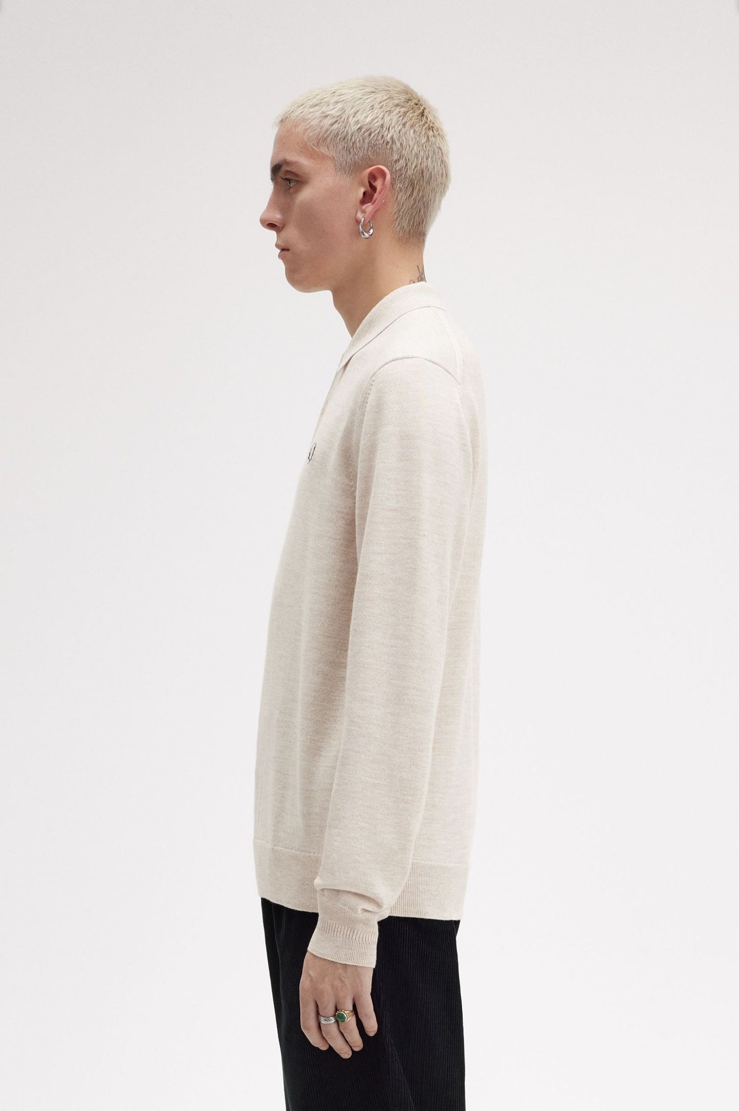 POLO DE PUNTO DE MANGA LARGA DE FRED PERRY