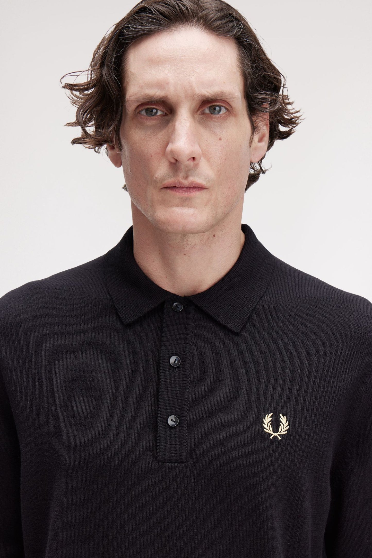 POLO DE PUNTO DE MANGA LARGA DE FRED PERRY