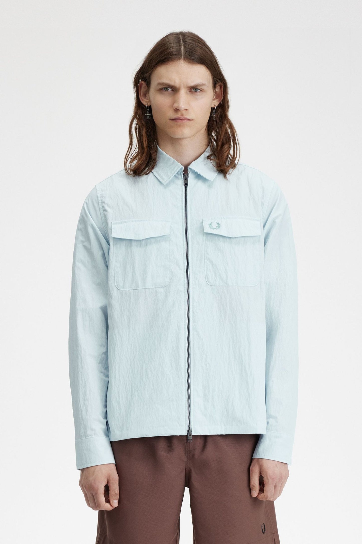 SOBRECAMISSA LLEUGERA AMB CREMALLERA COLOR BLAU DE FRED PERRY