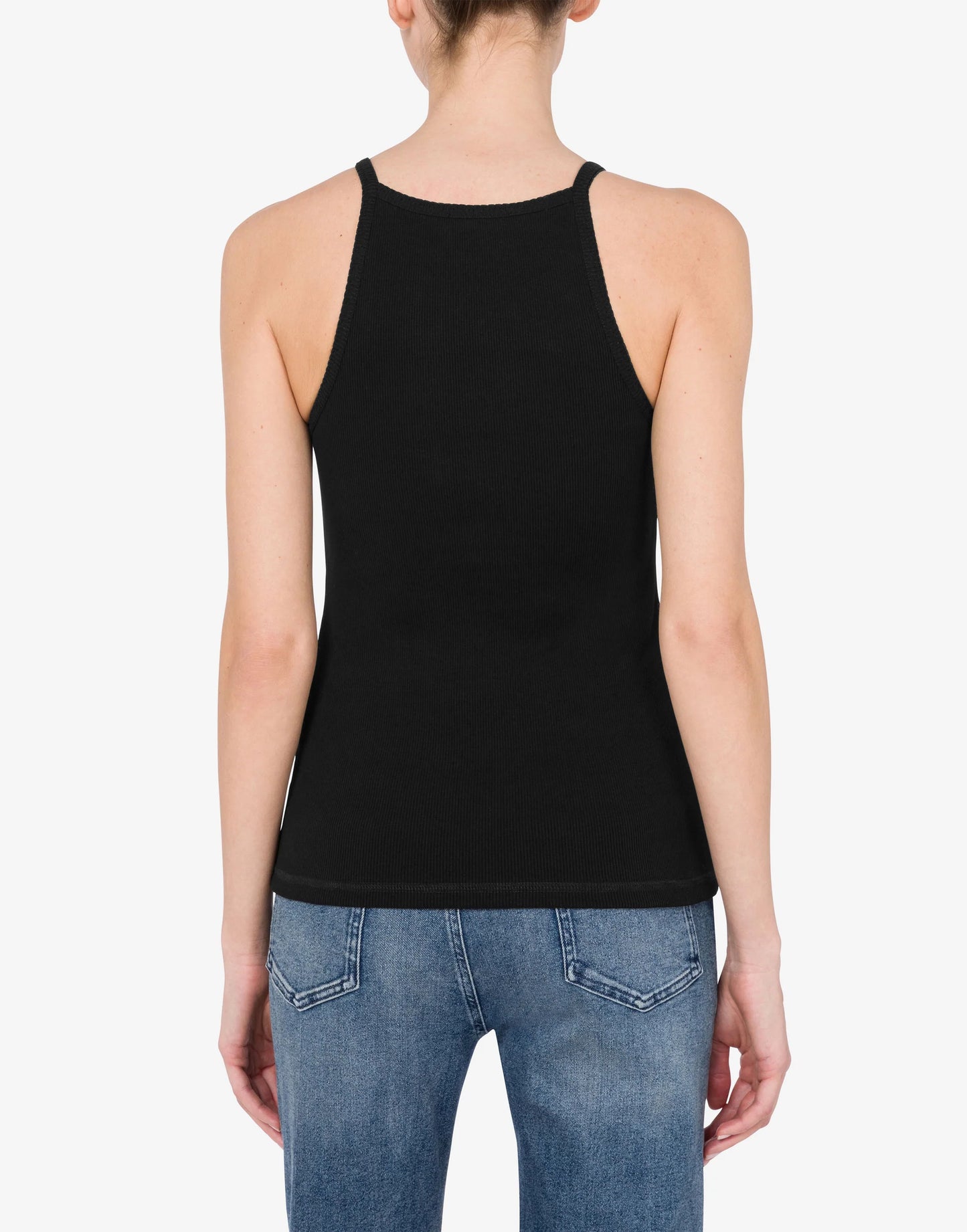 TOP DE ALGODÓN ELÁSTICO ACANALADO DE MOSCHINO JEANS