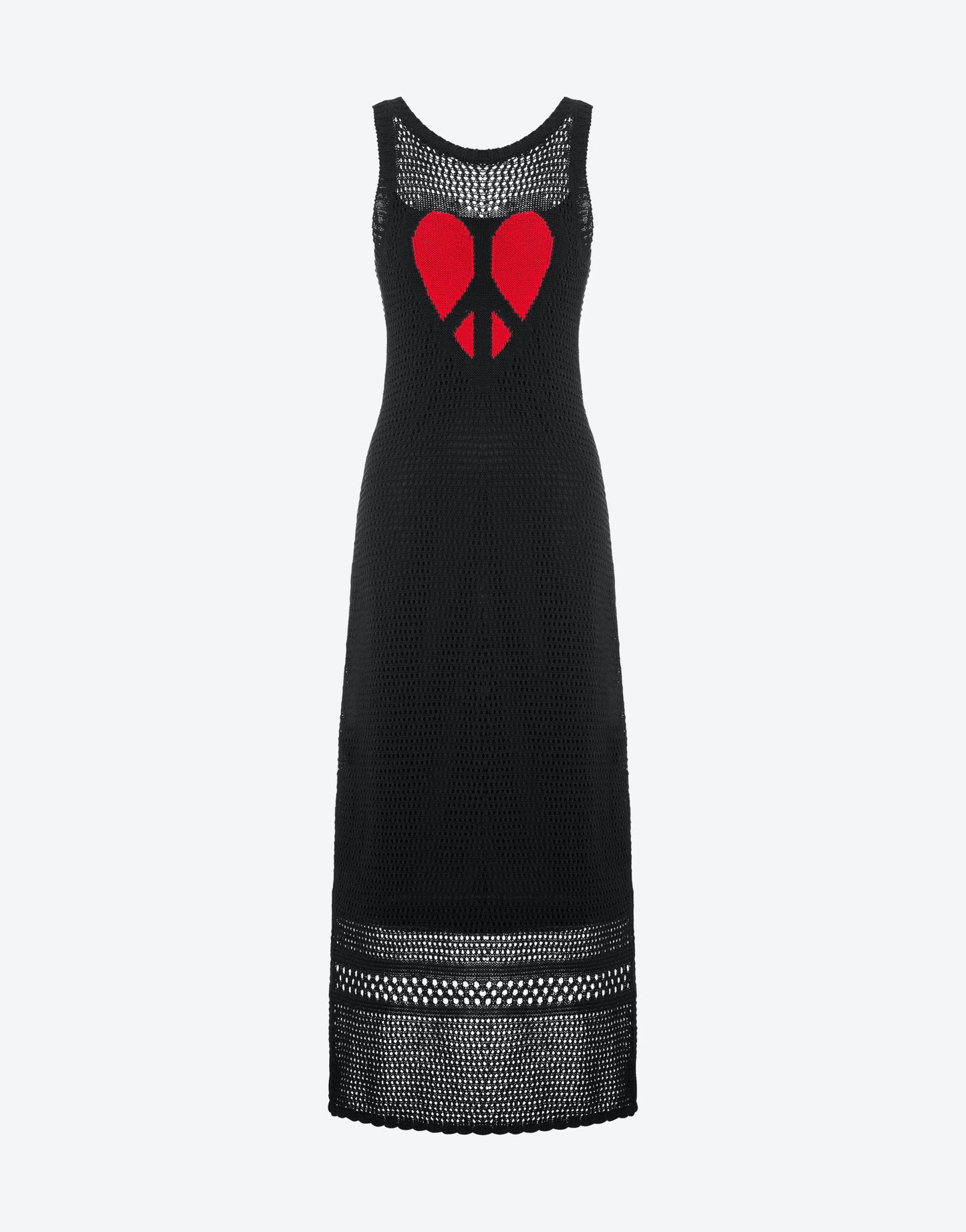 VESTIT DE PUNT PERFORAT PEACE & LOVE DE MOSCHINO JEANS