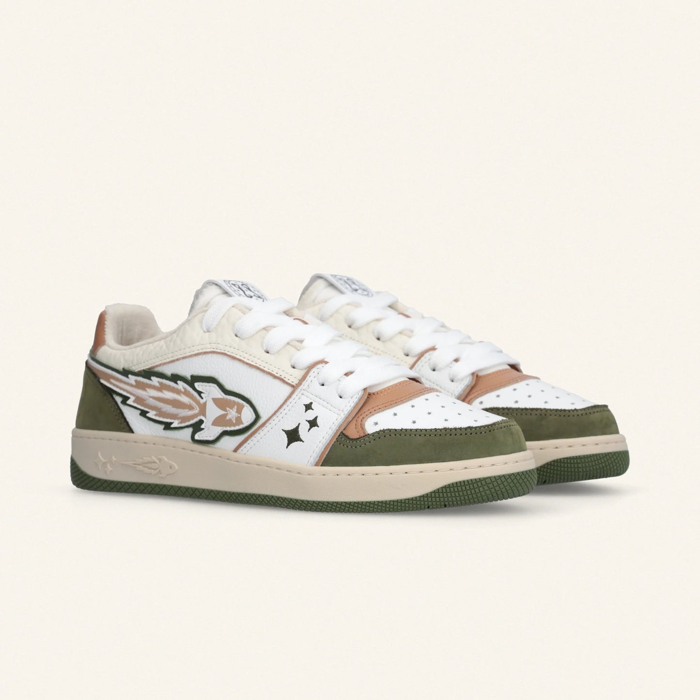 SABATILLES BLANQUES "EJ EGG ROCKET" D'ENTERPRISE JAPAN