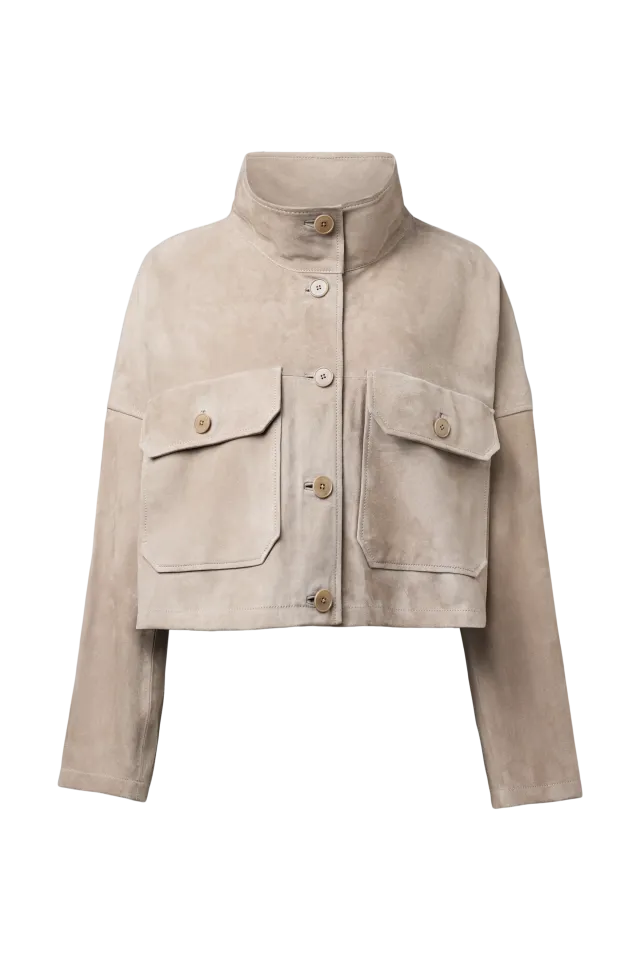 Chaqueta de piel Beige Drykorn ARKLOW