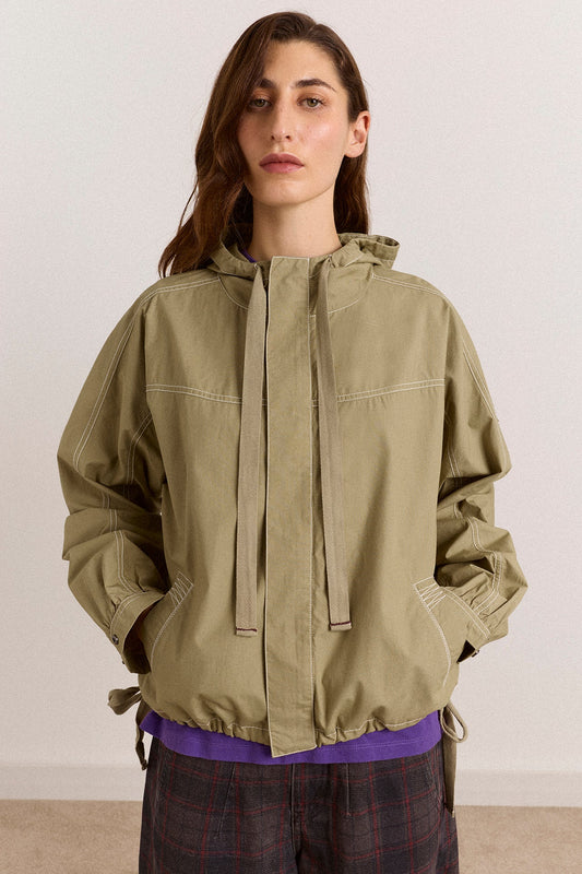 CHAQUETA BLAKE CAPUCHA - Damson Madder