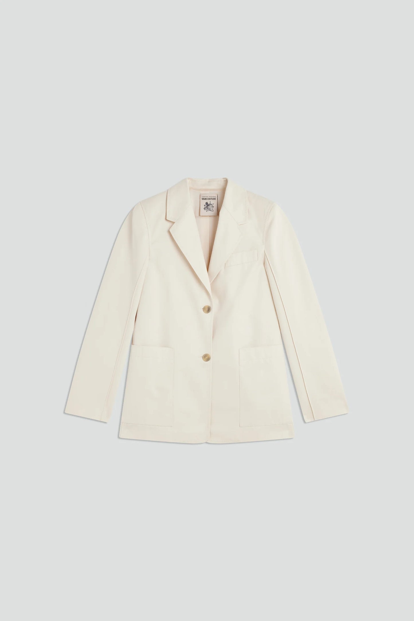 BLAZER DE GABARDINA DE SEMICOUTURE