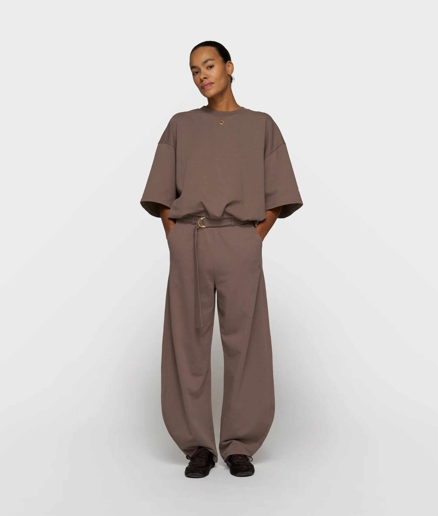 PANTALONES MARRONES DE FELPA 10DAYS