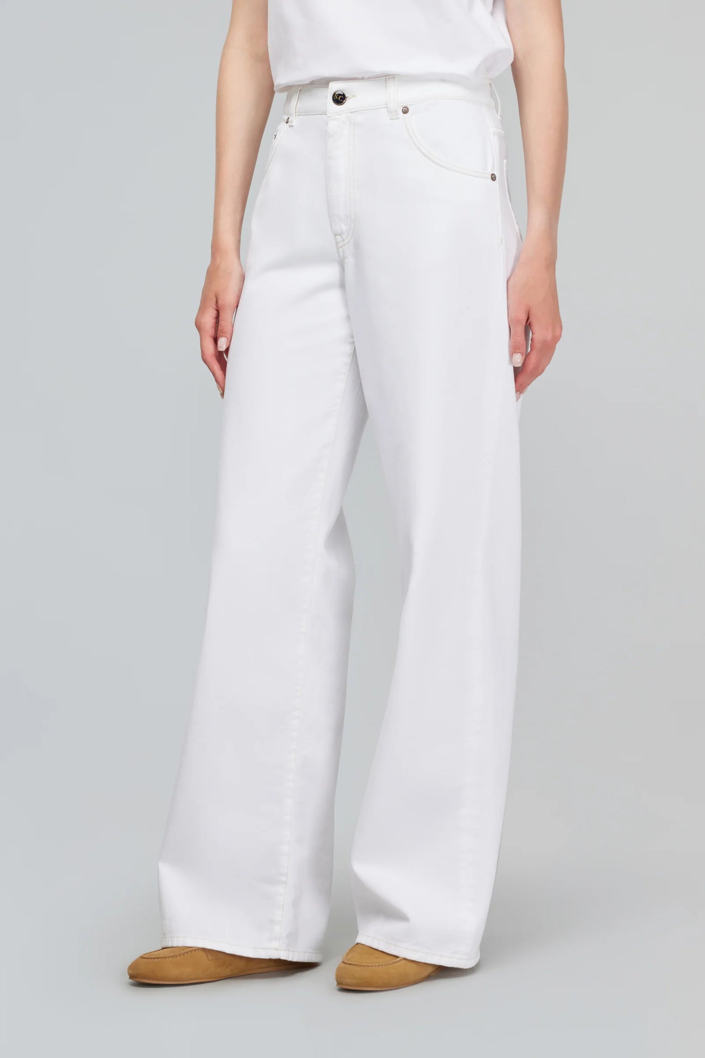 PANTALÓN VAQUERO BLANCO DE SEMICOUTURE