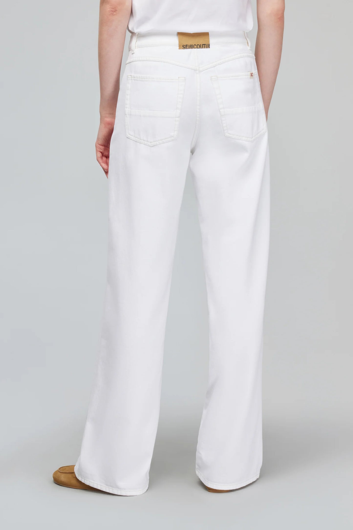 PANTALÓN VAQUERO BLANCO DE SEMICOUTURE