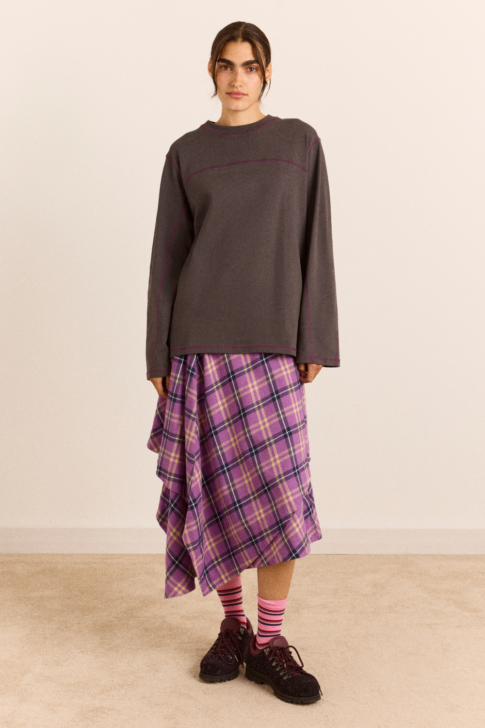 CAMISETA SAMARA - Damson Madder