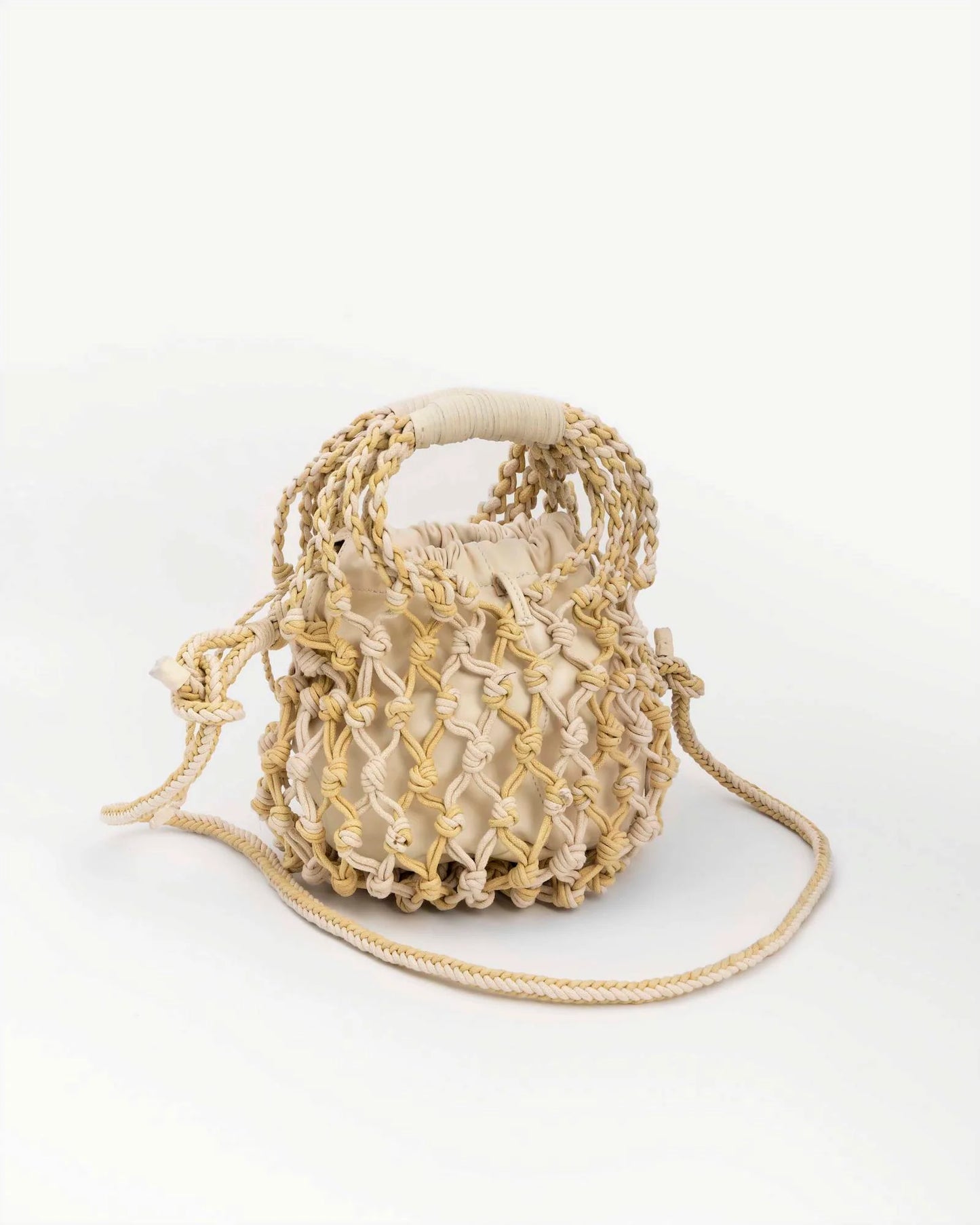 BOLSO DE ALGODÓN Y PIEL DE ALYSI