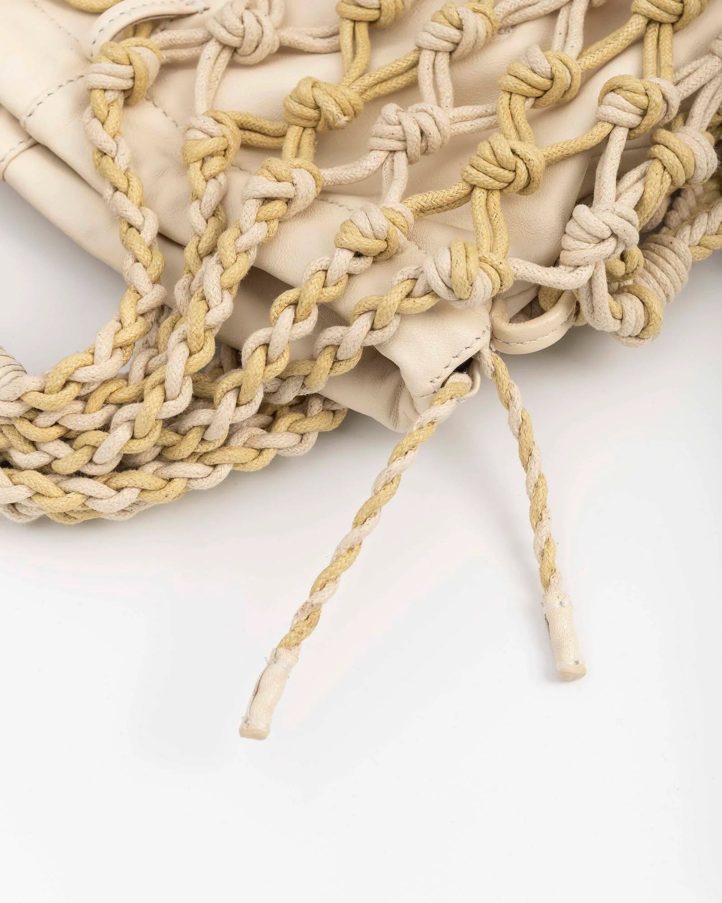 BOLSO DE ALGODÓN Y PIEL DE ALYSI