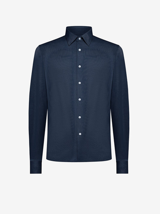 CAMISA OXFORD JACQUARD DE RRD