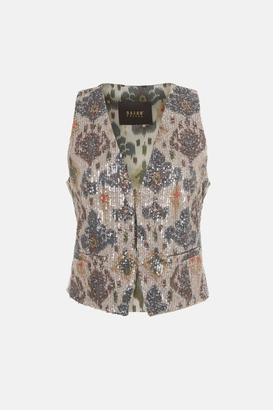CHALECO ESTAMPADO DE BAZAR DELUXE