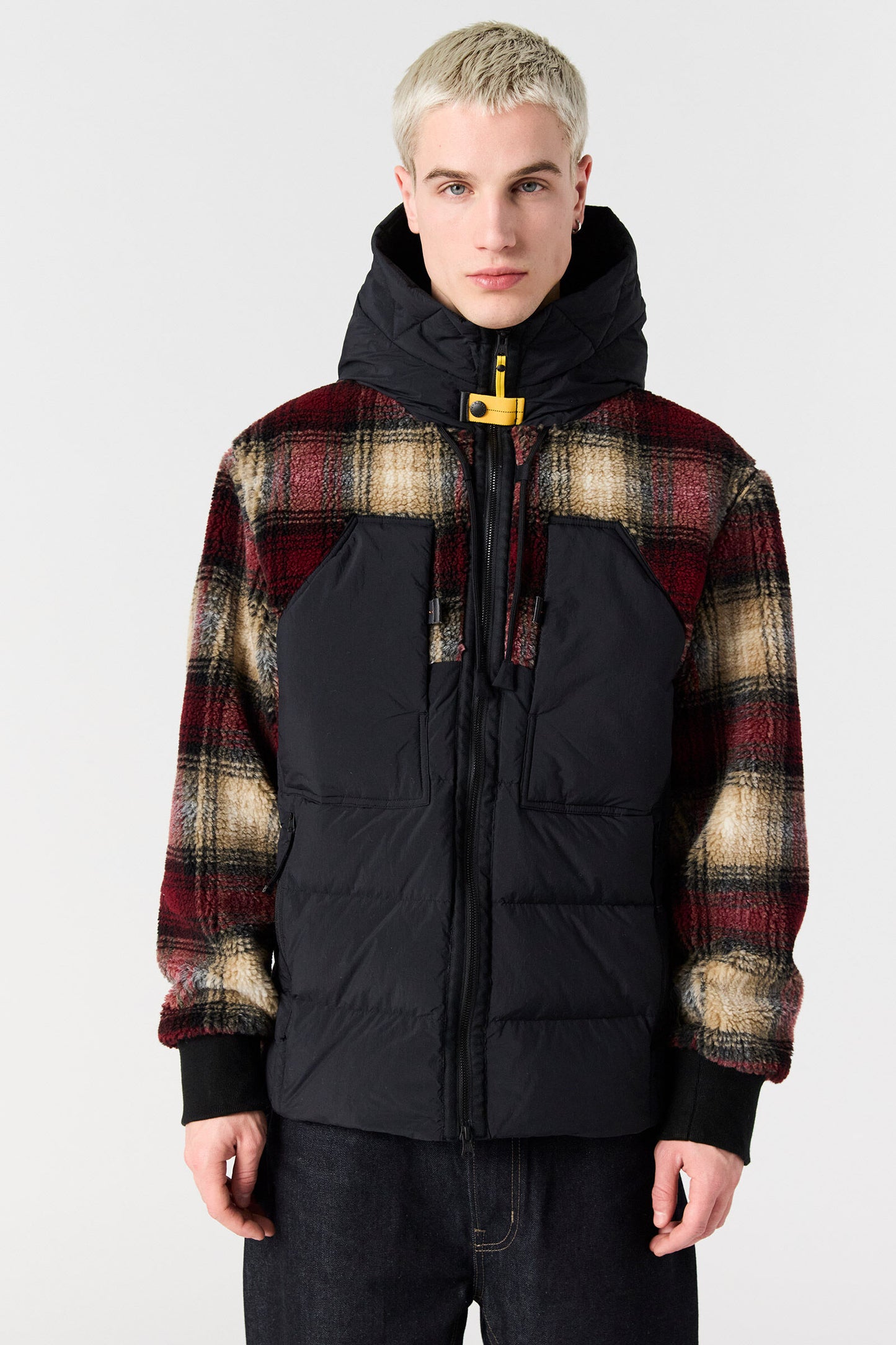 CHAQUETA CON CAPUCHA DE FELPA RIZADA DE PARAJUMPERS